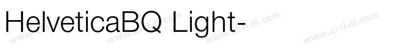 HelveticaBQ Light字体转换